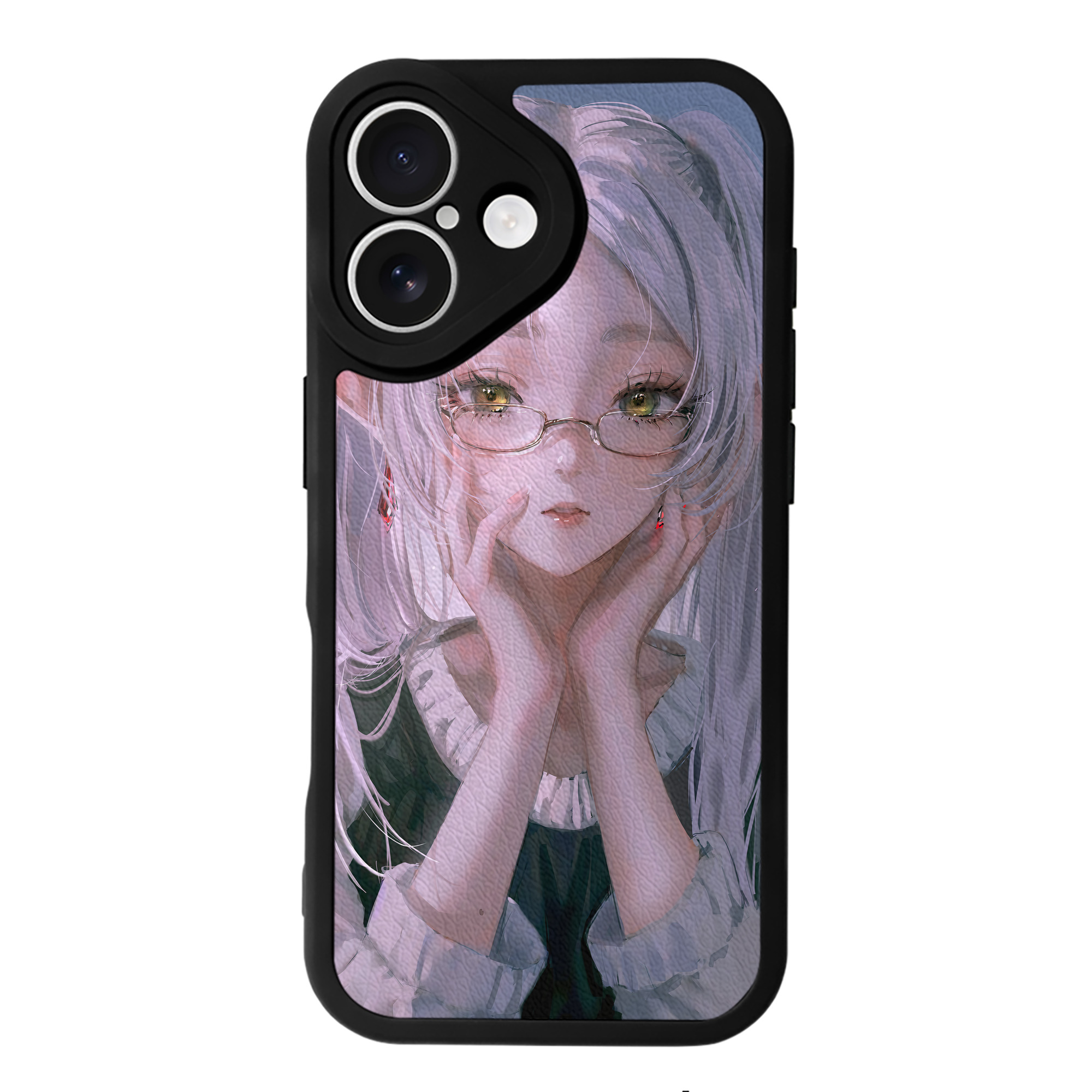 （画像用） 葬送のフリーレン Frieren 【iPhone 16シリーズ対応】シリコンスマホケース（レザー調） 材質：シリコン